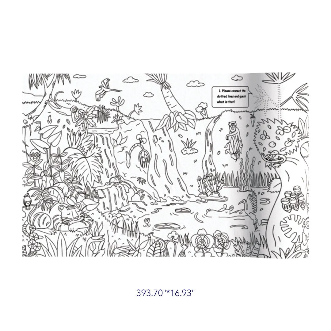 Mideer 10 Meter Giant Coloring Paper Scroll: Jungle