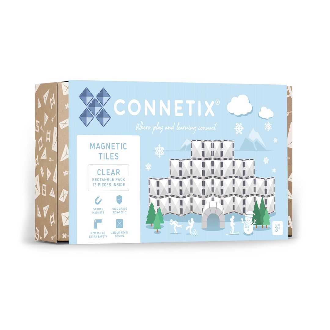 Connetix Clear Rectangle Pack 12 pc
