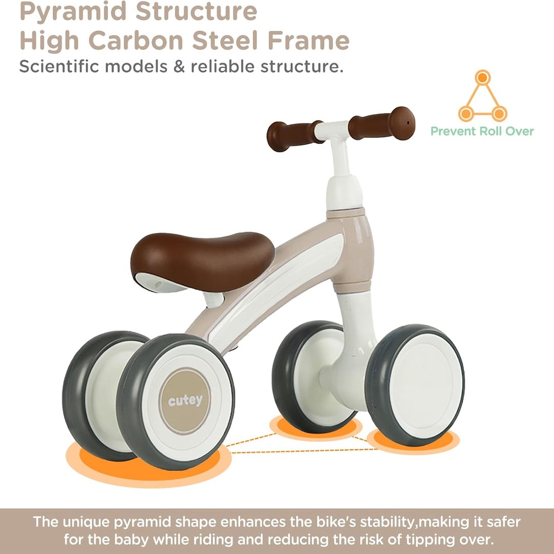 Cutey Baby Walker Balance Bike | Beige