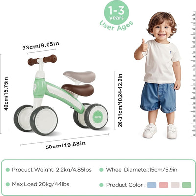 Cutey Baby Walker Balance Bike | Green 12M+