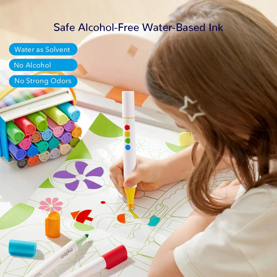 Mideer Dual-Tip Washable Marker 36 Colors