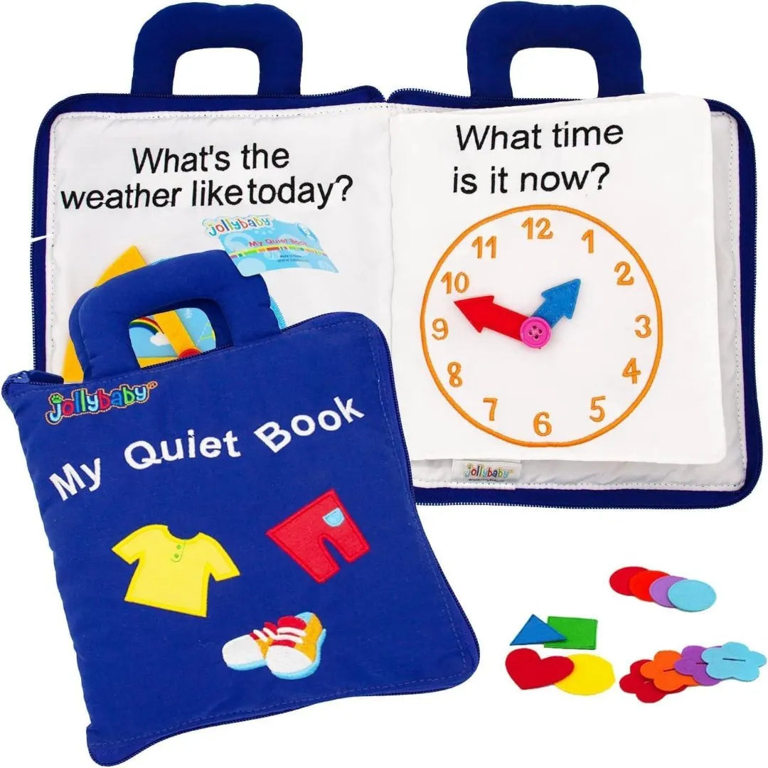 Jollybaby My Quiet Book Soft Activity Toy for Toddlers – BabyCoo