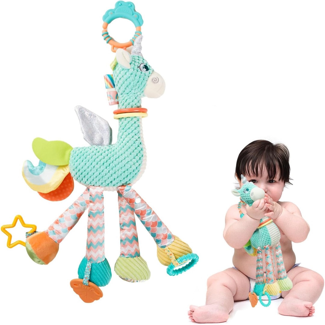Jollybaby Unicorn Hanging Toy - Sensory Fun for Little Ones