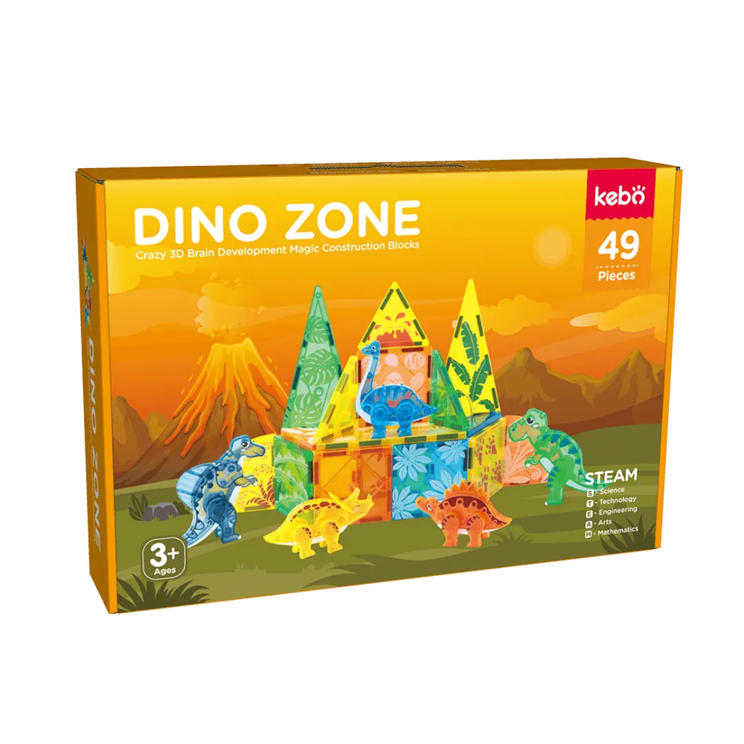 dinosaur magnetic tiles