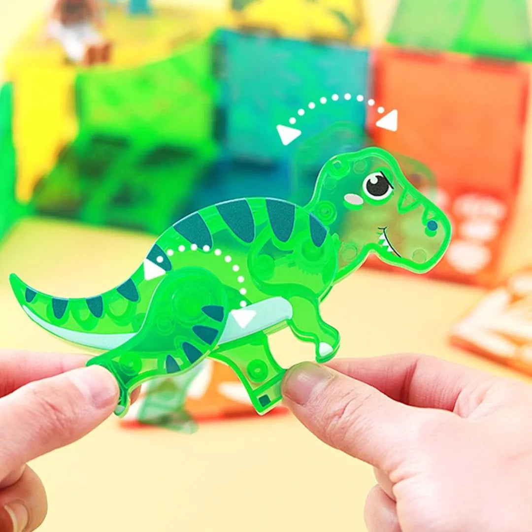 dinosaur magnetic tiles