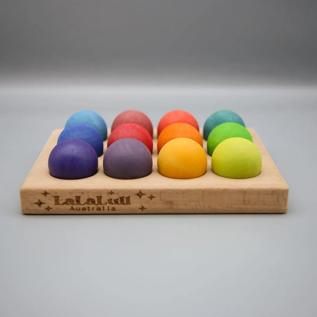 Wooden Rainbow Balls