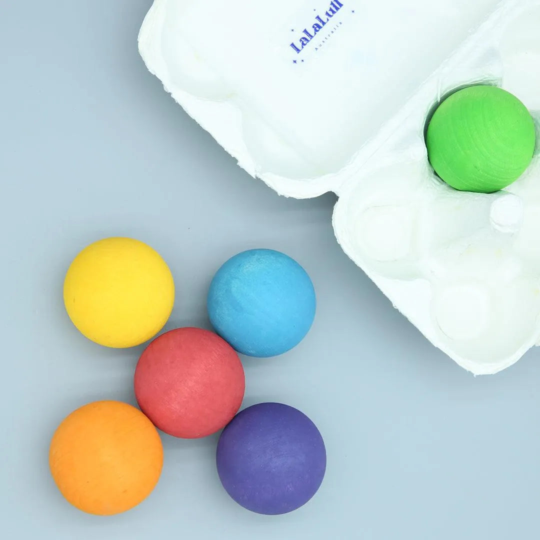 Wooden Rainbow Balls