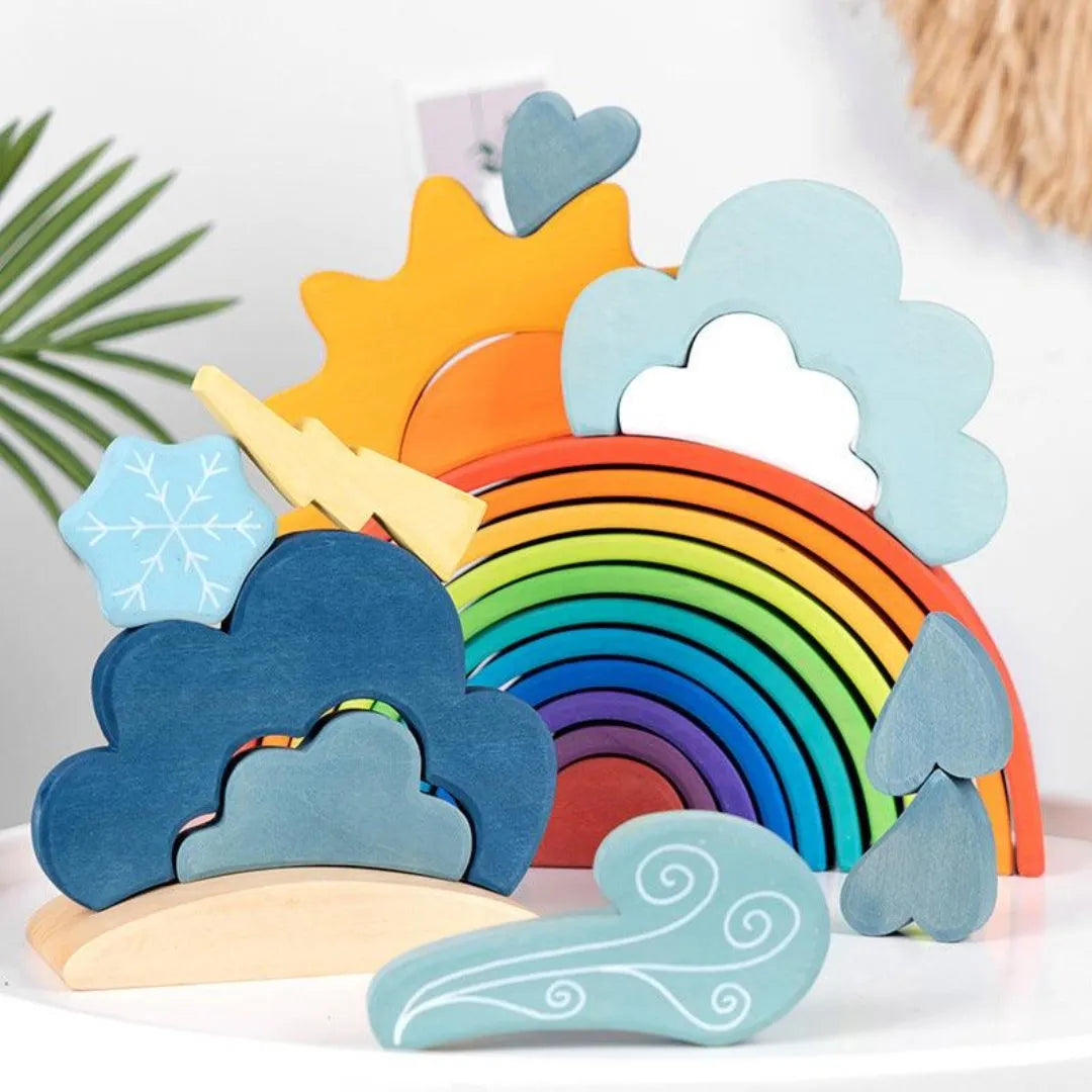 Wooden Rainbow stacker