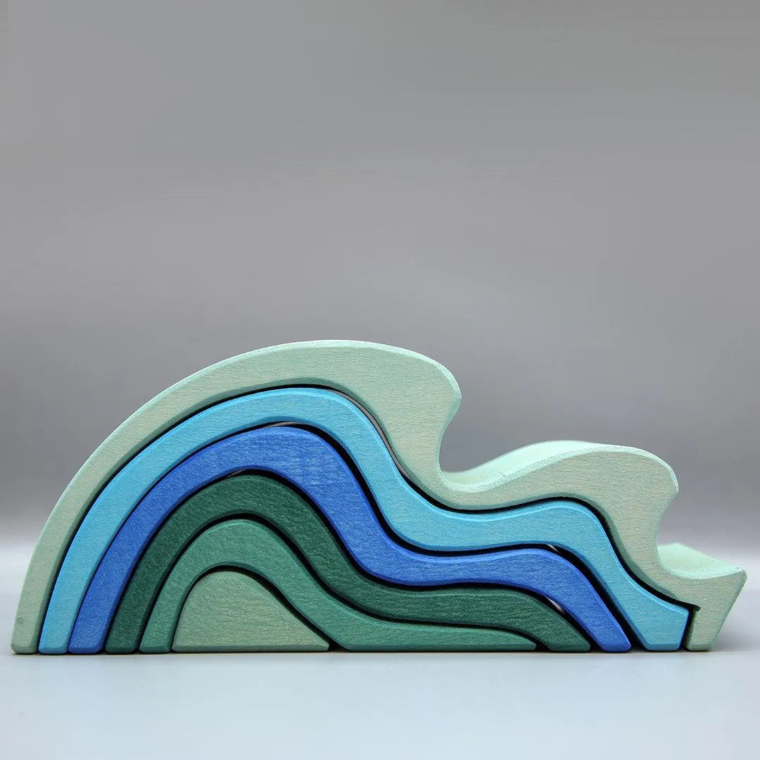 Wooden Stacking Toy- Large Waterwaves