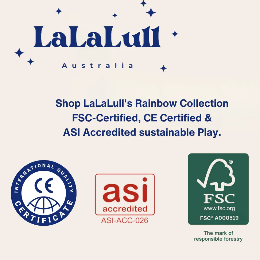 lalalull wooden rainbow