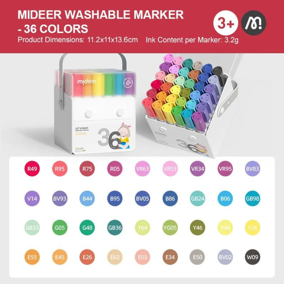 Washable Marker 36 Colors