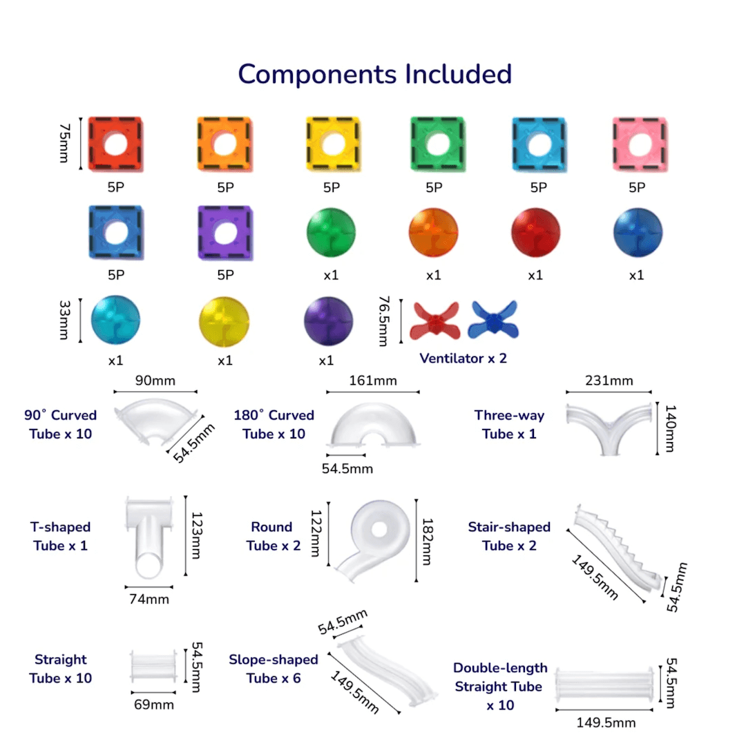 Mideer Magnetic Ball Run 100 Pcs