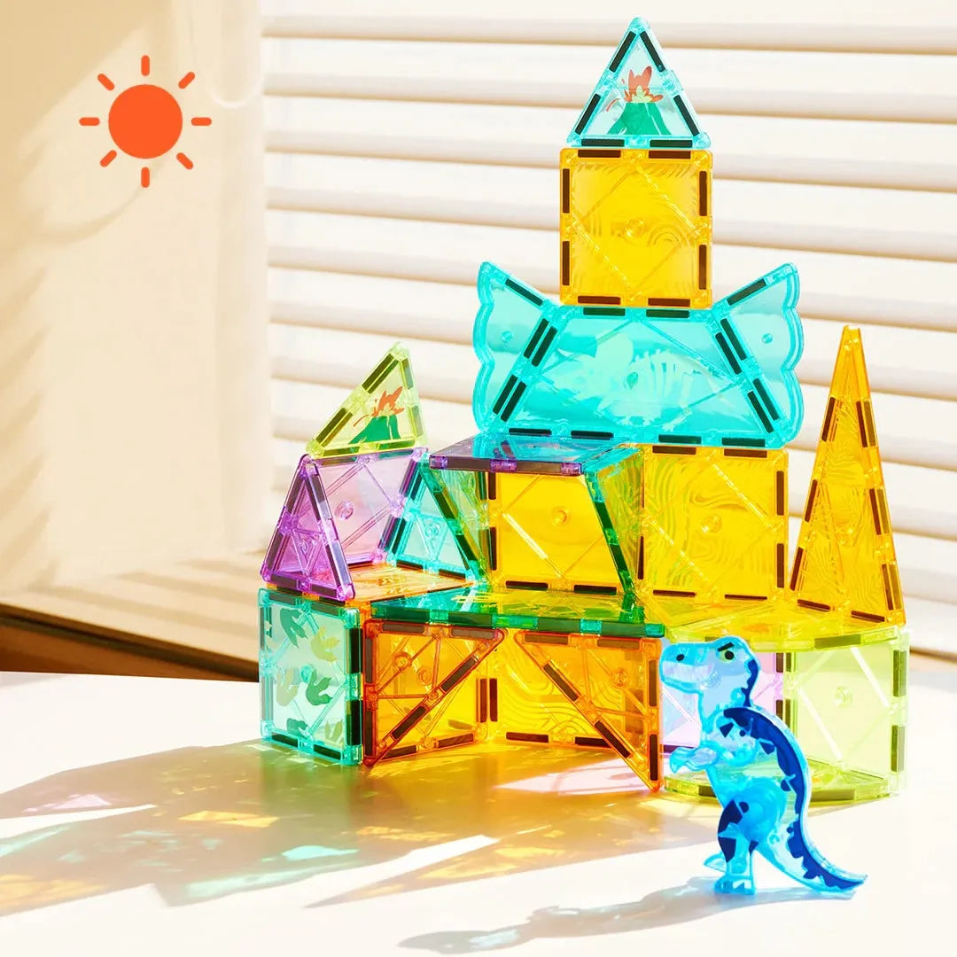 Mideer Magnetic Tiles: Jurassic Adventure 48P