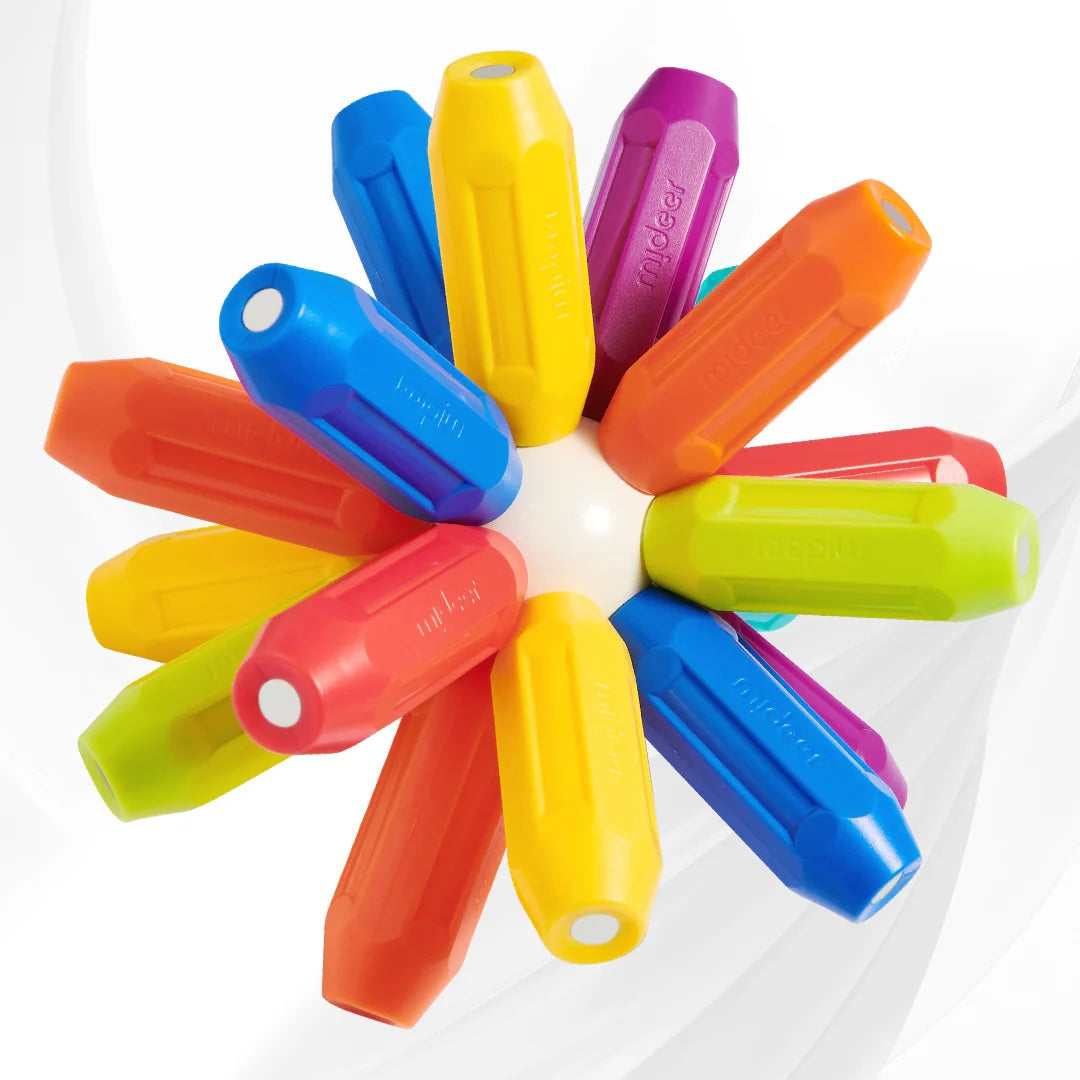 Mideer Rainbow Magnetic Building Stick 100P