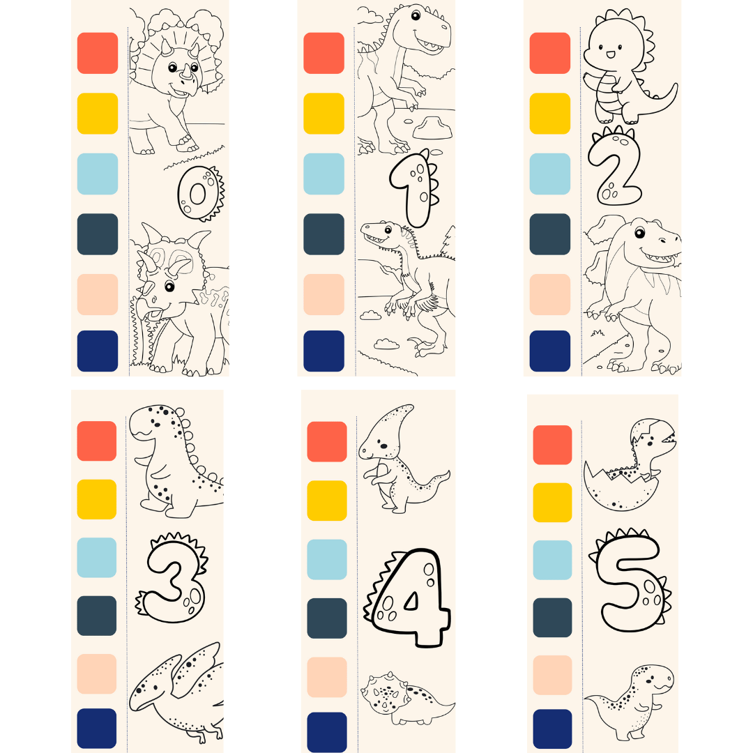 watercolor-painting-book-dinosaur