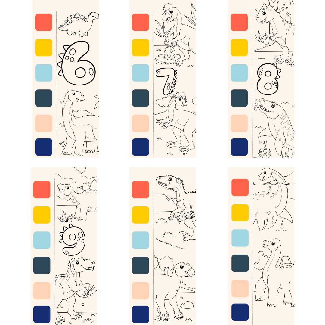 watercolor-painting-book-dinosaur