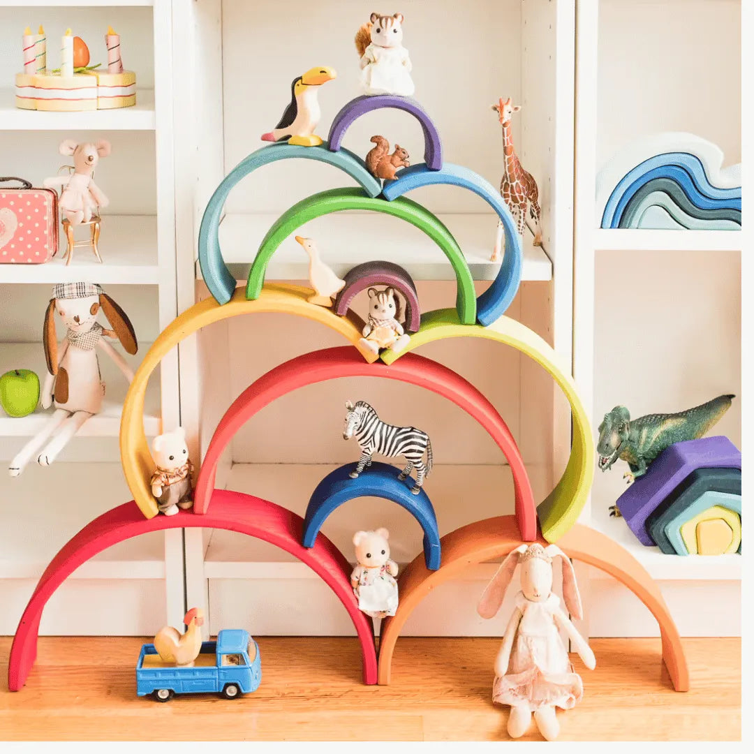 Wooden Rainbow Stacker