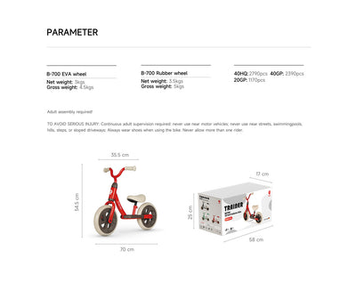 How to Assemble Qplay Trainer Balance Bike?