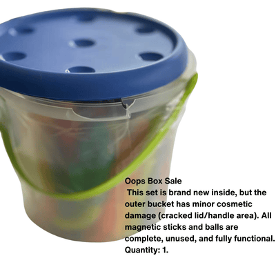 Oops Box Sale- Mideer Rainbow Magnetic Building Stick 100P