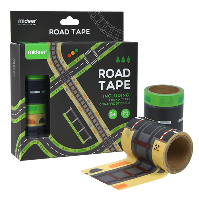 Road Tape For Toy Cars (10m + Stickers)