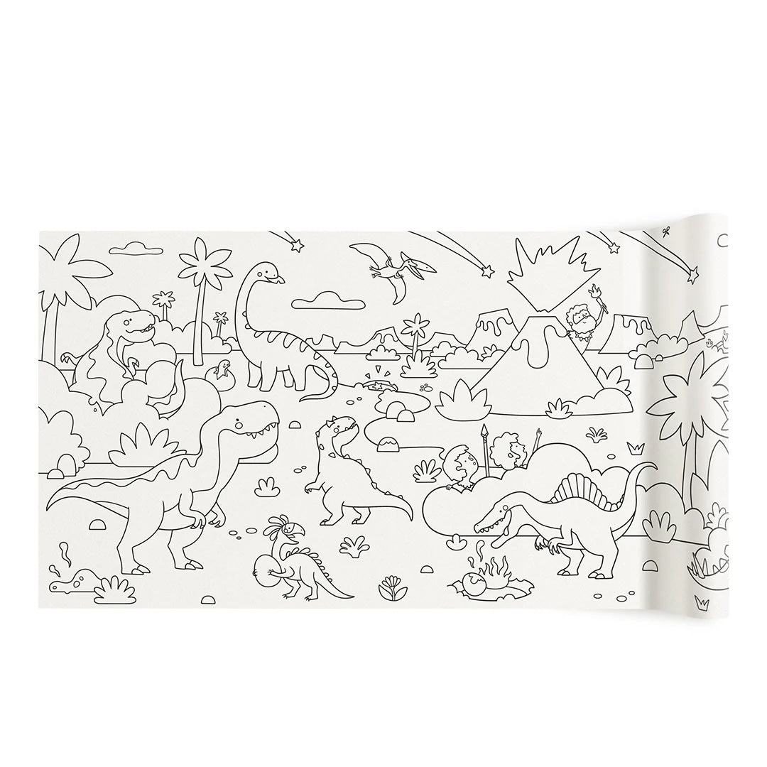 adhesive-coloring-paper-scroll-dinosaur