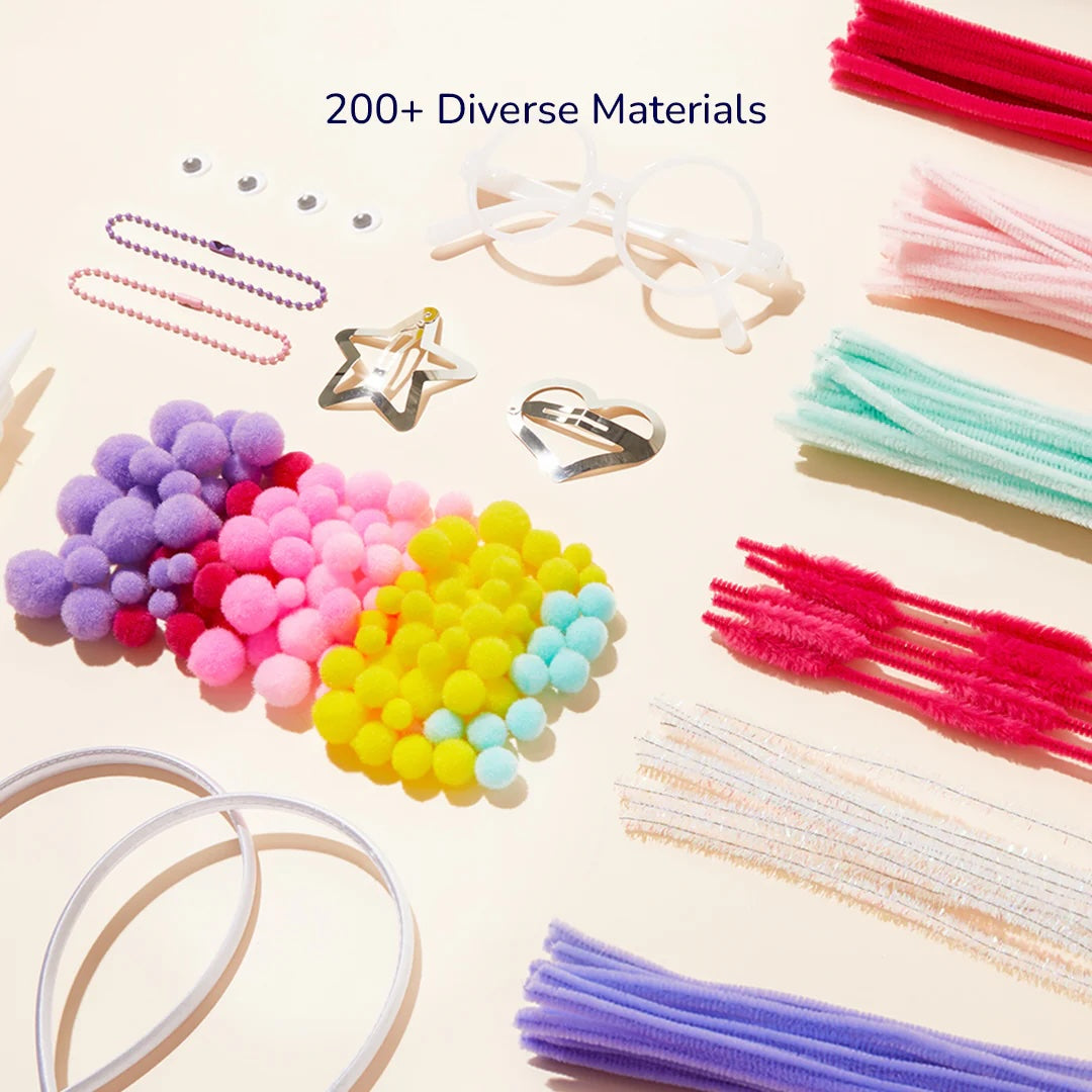 Chenille Sticks Jewelry Making Kit 200Pcs+