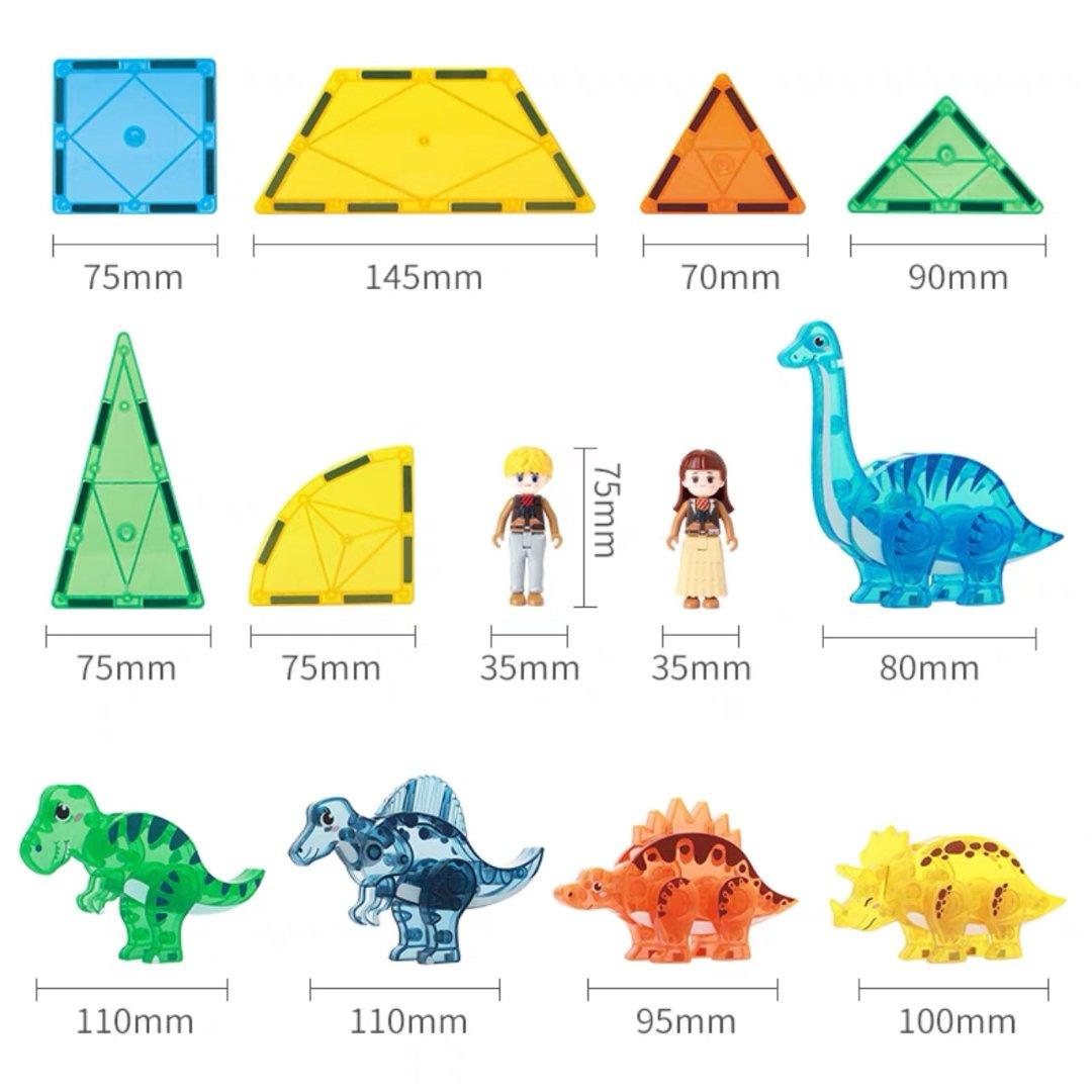 dino magnet tiles