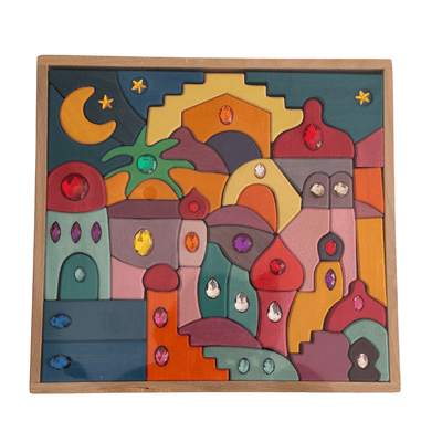 LaLaLull Australia® Gem Blocks with Tray - 53 Pieces