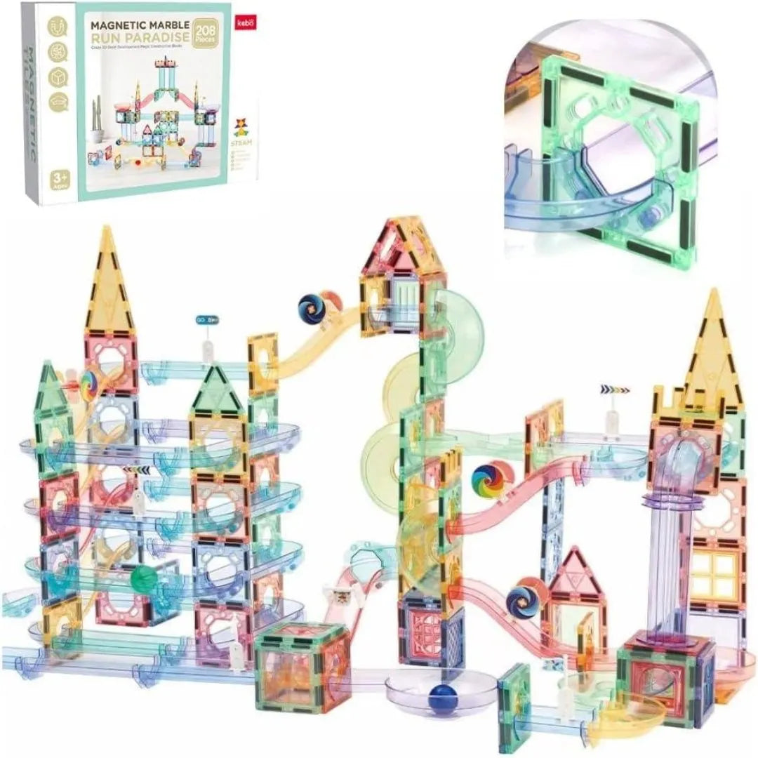 Magnetic Marble Run -208 Pcs