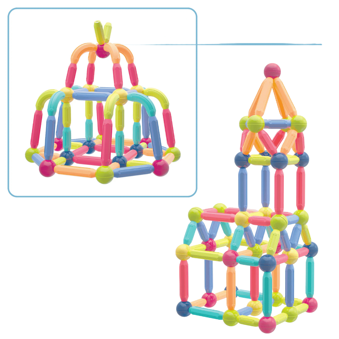 Kebo Magnetic Sticks Building Set 108 Pieces