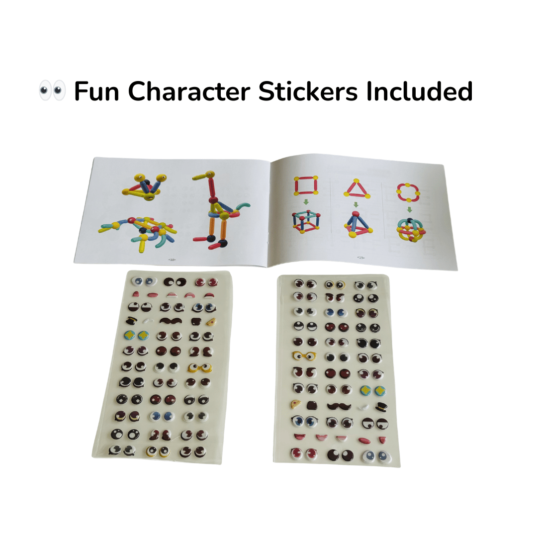 Kebo Magnetic Sticks Building Set 108 Pieces