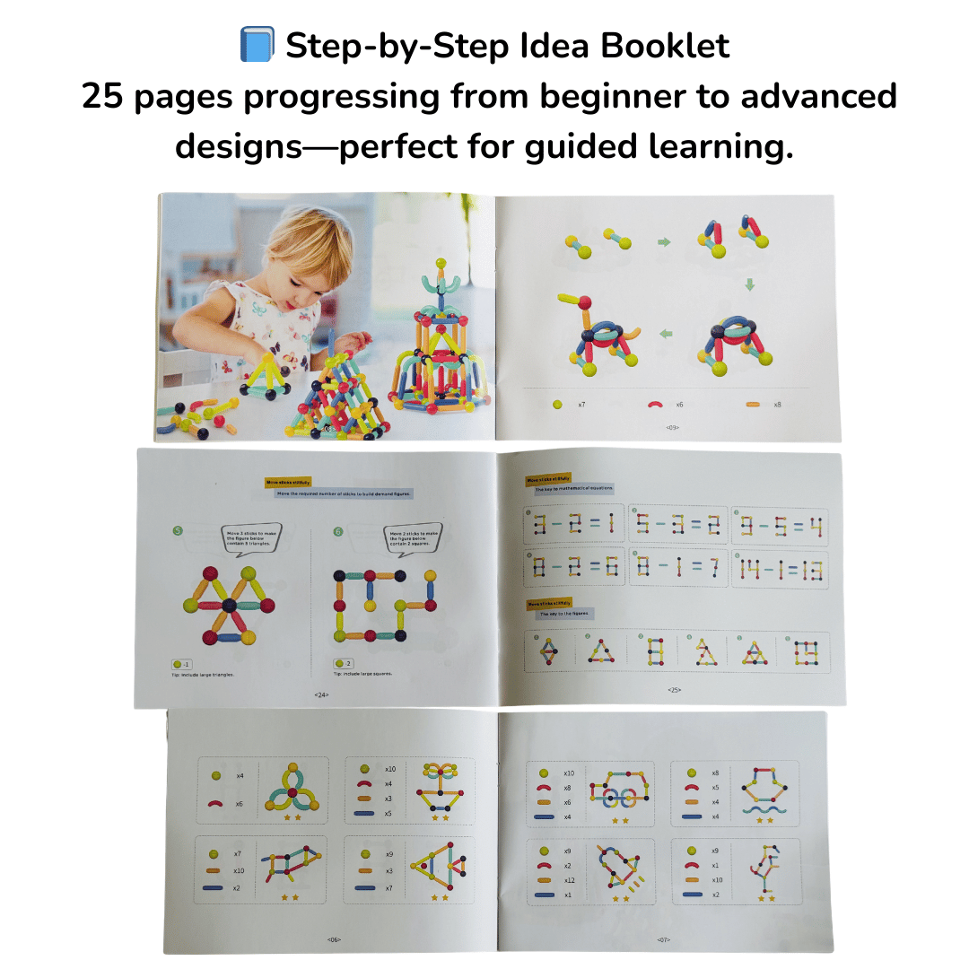 Kebo Magnetic Sticks Building Set 108 Pieces