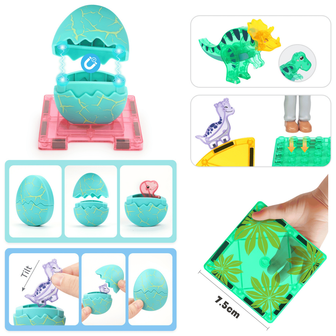 kebo-magnetic-tiles-dino-egg