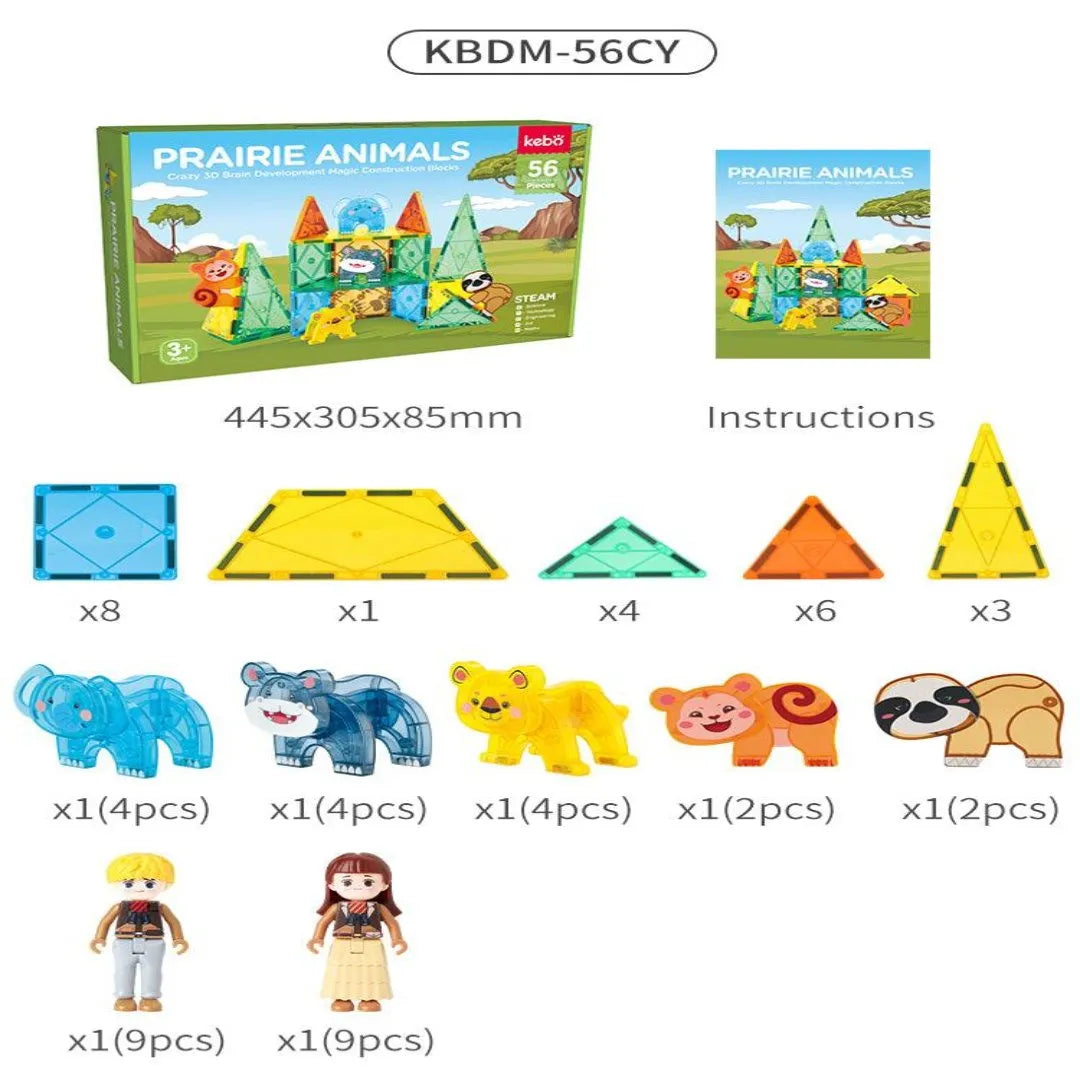 Tile Animal Math Magnetic Tile Animals