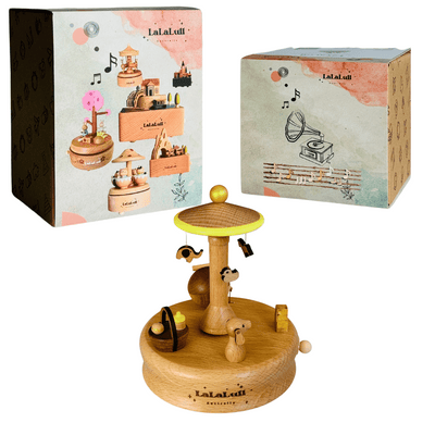 lalalull music box doll bed