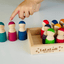 LaLaLull Australia® Wooden Rainbow Dolls with Tray