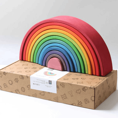 LaLaLull Australia® Wooden Rainbow Stacker 12Pcs Large