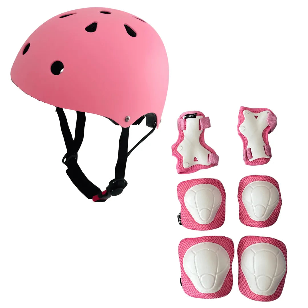 lalalull-helmet-knee-pads-set-pink