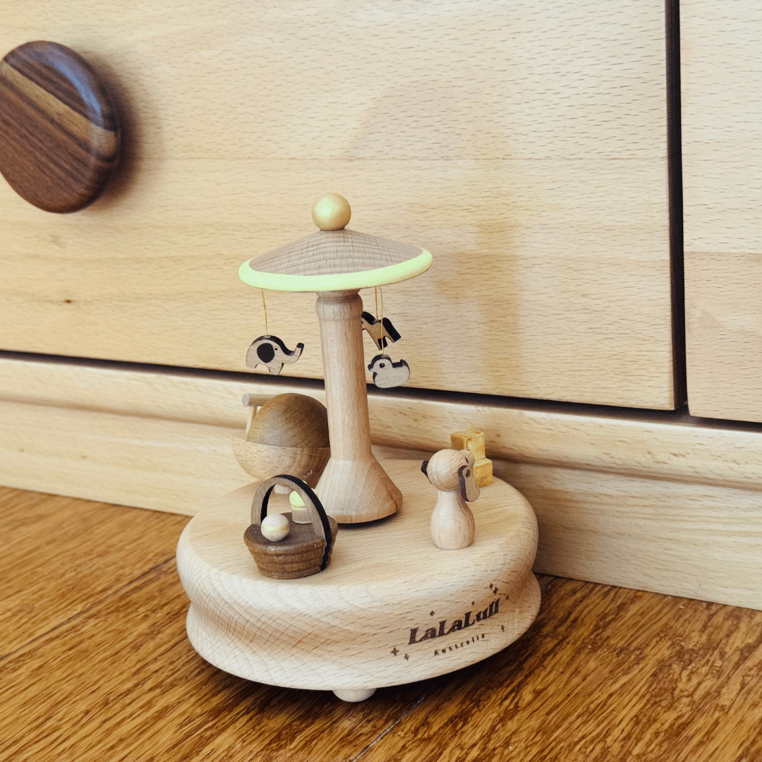 lalalull music box doll bed