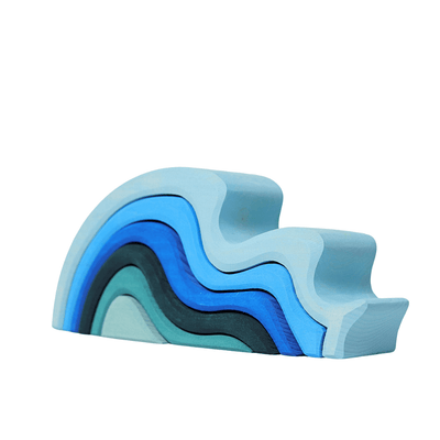 LaLaLull Wooden Wave Stacker - Basswood