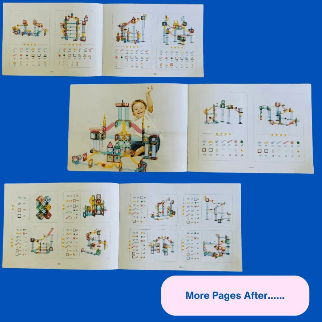 Magnetic Marble Run -208 Pcs – BabyCoo Aus Magnetic Marble Run -208 Pcs – BabyCoo Aus