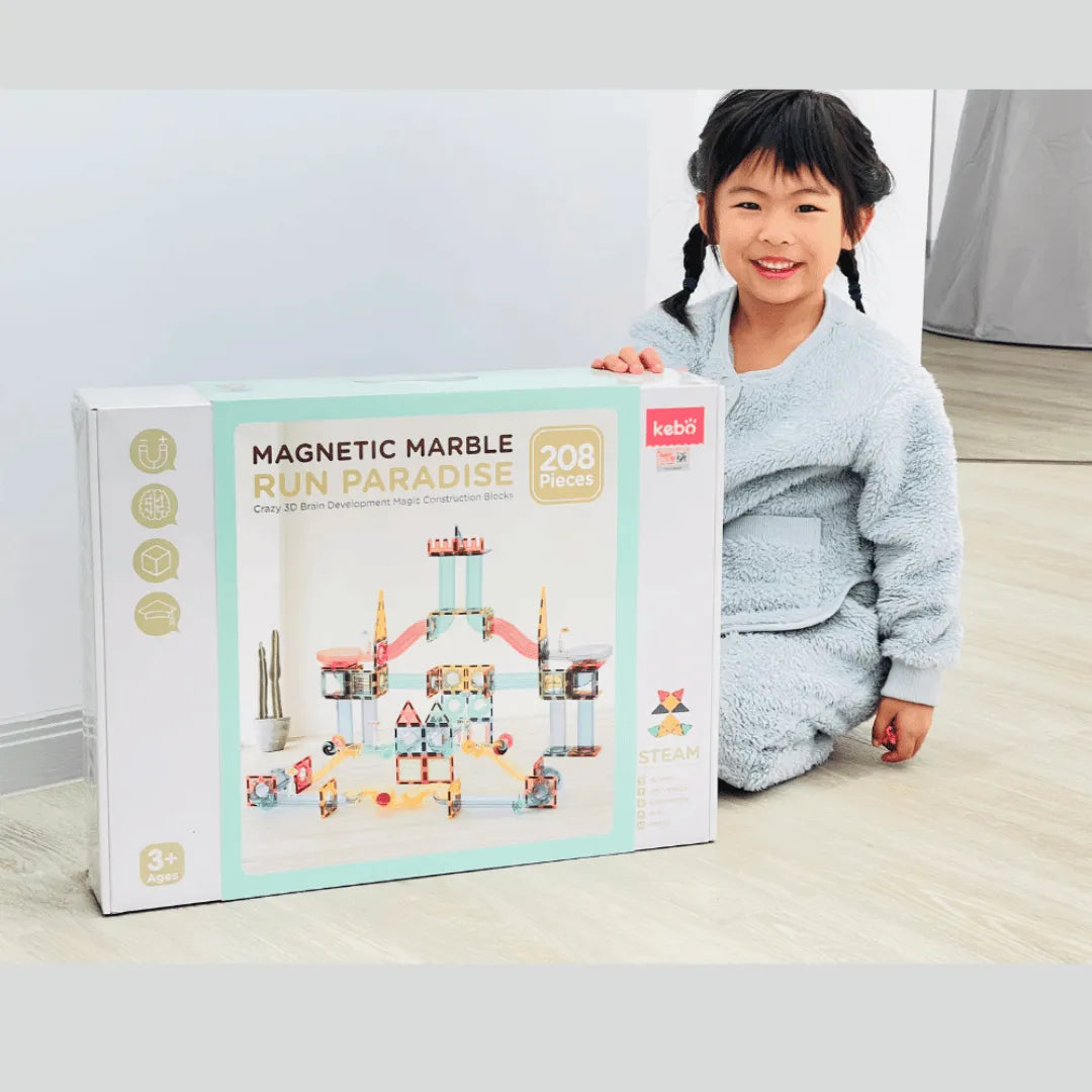 Kebo Magnetic Marble Run -208 Pcs – BabyCoo Aus Kebo Magnetic Marble Run -208 Pcs – BabyCoo Aus