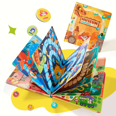Mideer 6-in-1 Board Game Book: Museum Adventures