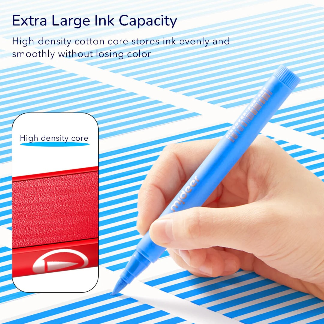 Mideer Acrylic Markers Doodle Pack - Washable Kids Paint Pens (36 / 60 Colours)