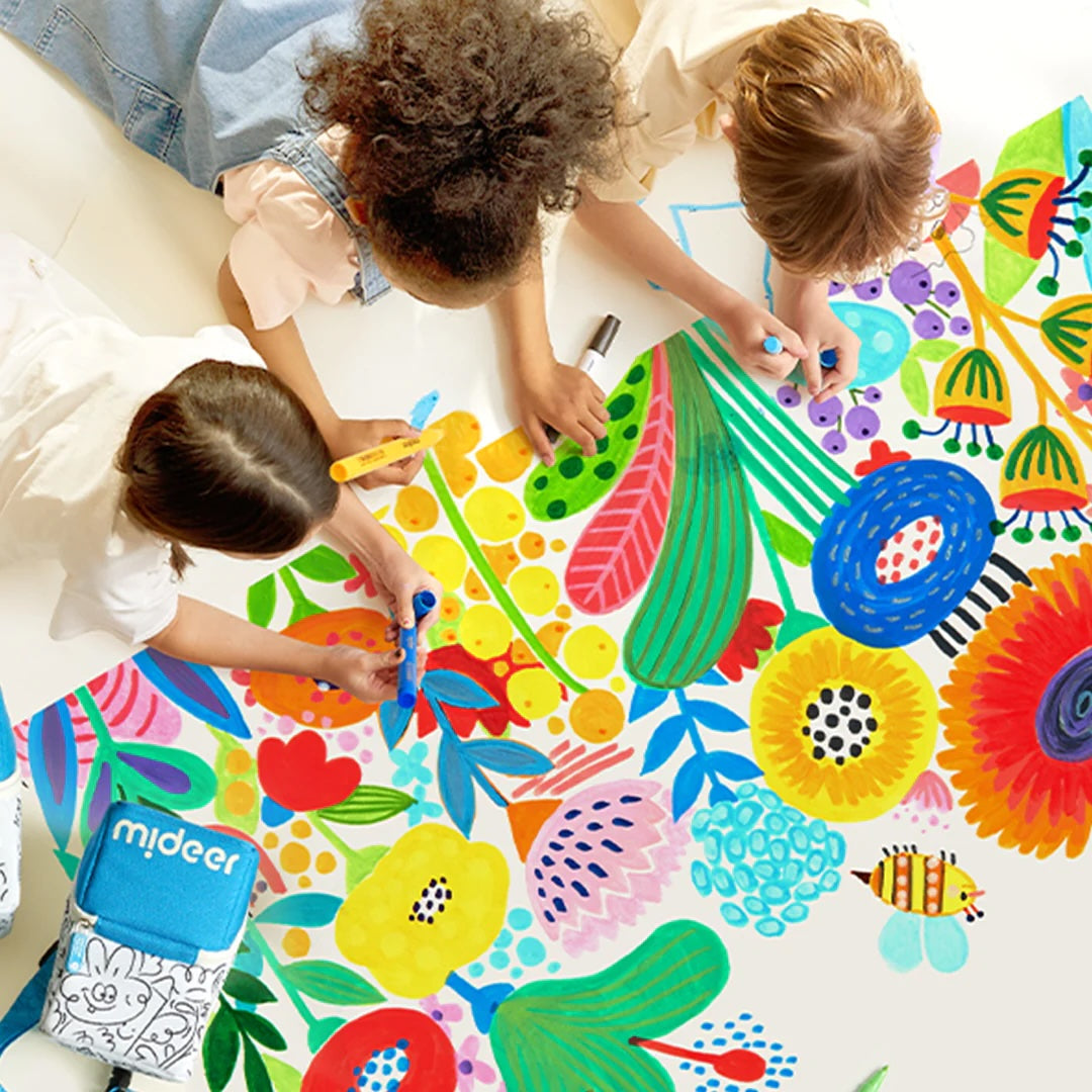 Mideer Acrylic Markers Doodle Pack - Washable Kids Paint Pens 