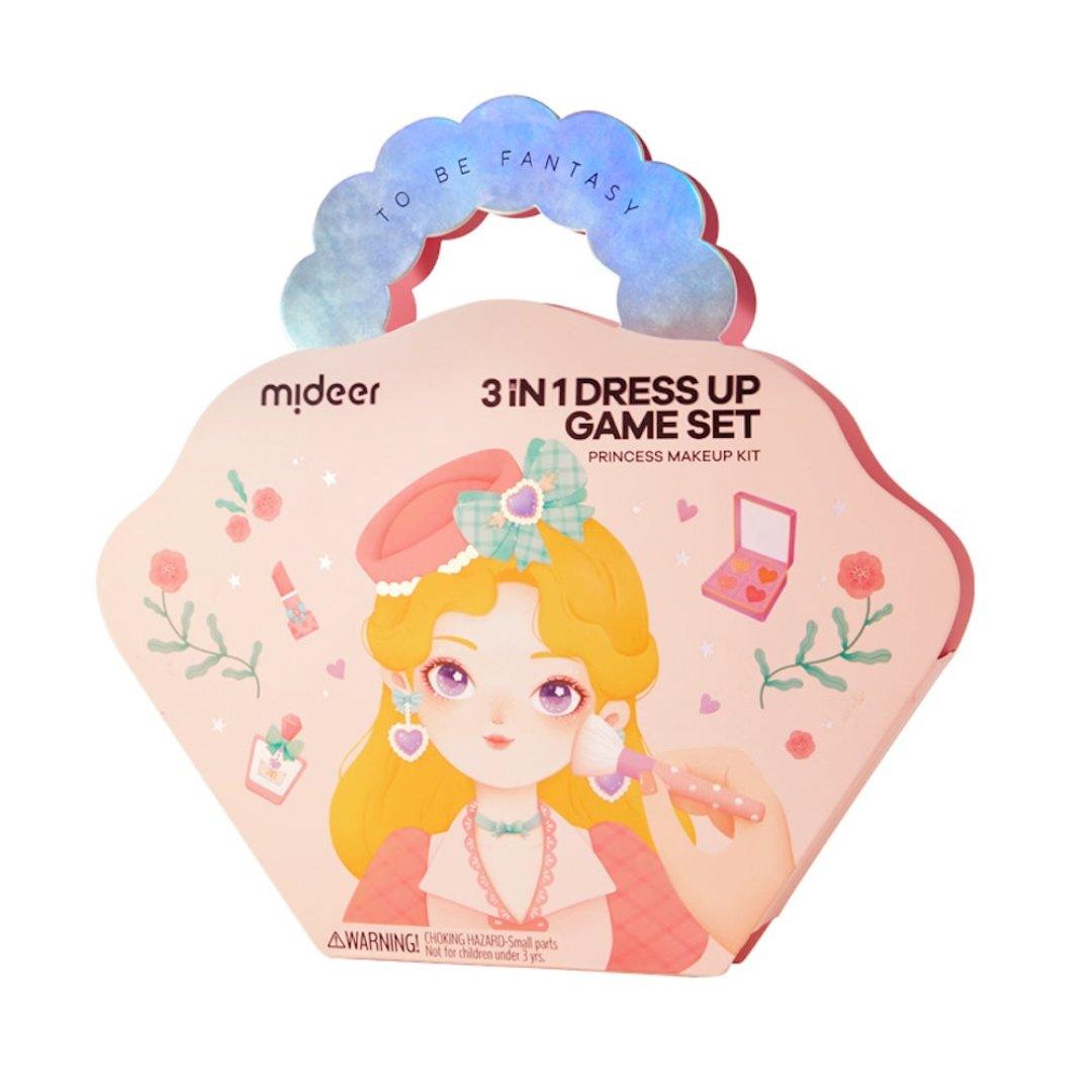 Mideer 3-in-1 Dress Up Game Set: Princess Fantasy Makeup