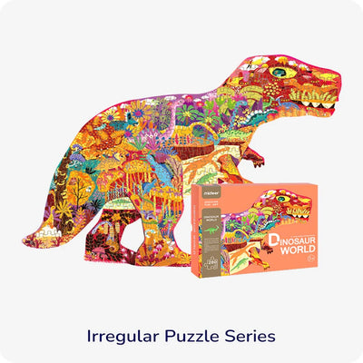 Mideer Shaped Puzzle: Huge Animal Dinosaur World 280P