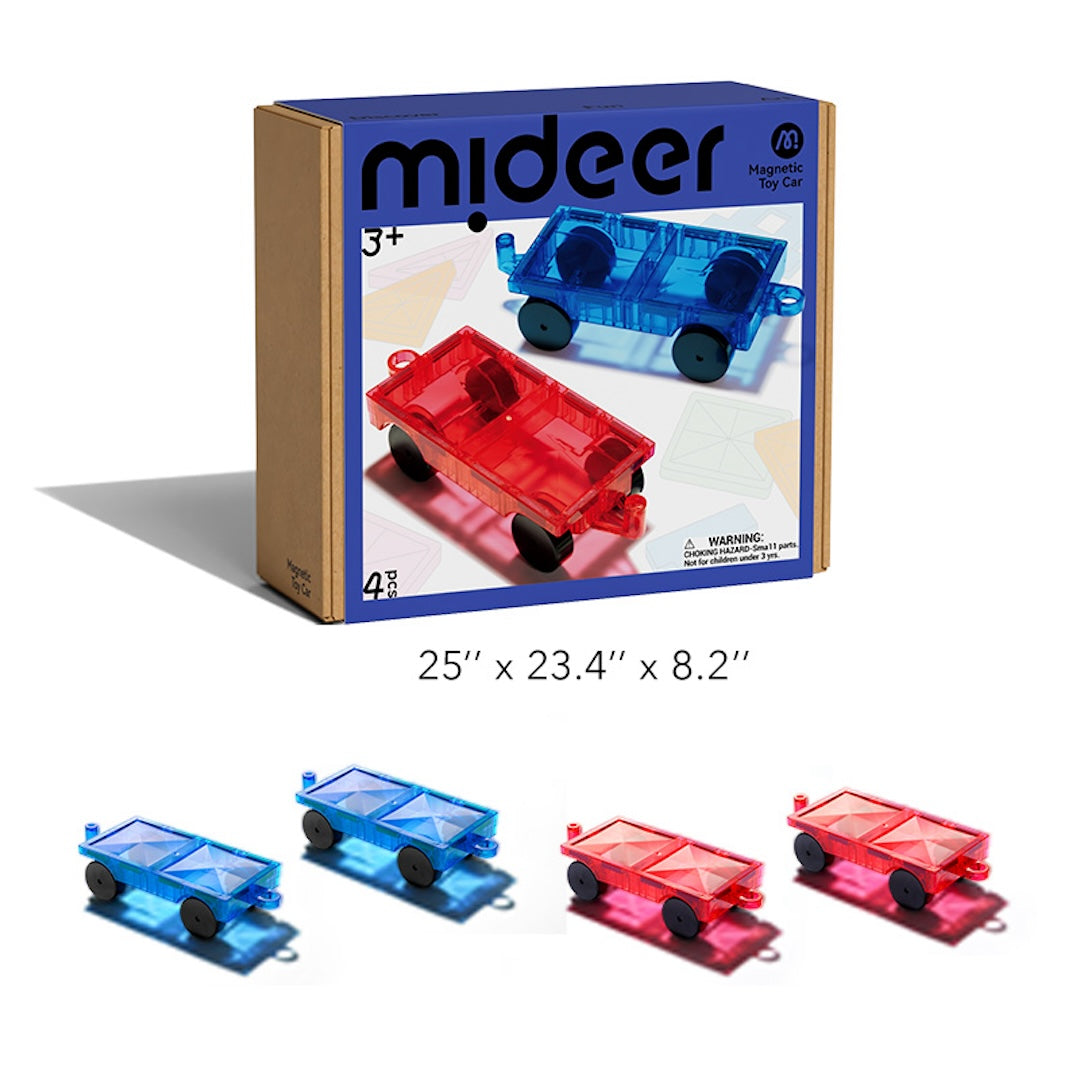 mideer-magnetic-tiles-cars-4Pcs