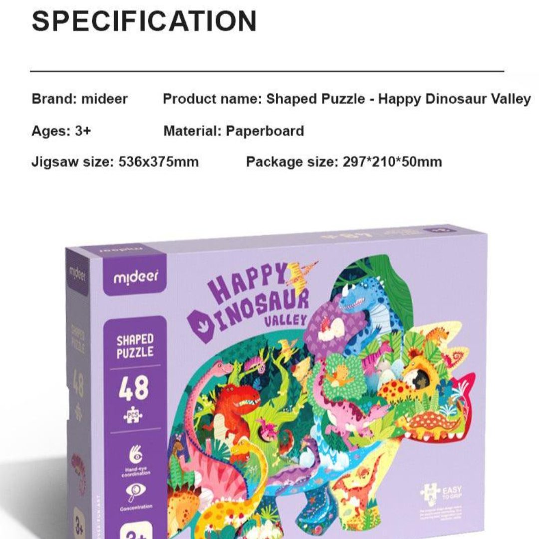 mideer-shaped-puzzle-happy-dinosaur-valley-48pcs