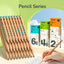 Mideer - Thick Triangular Pencils 4B 6Pcs